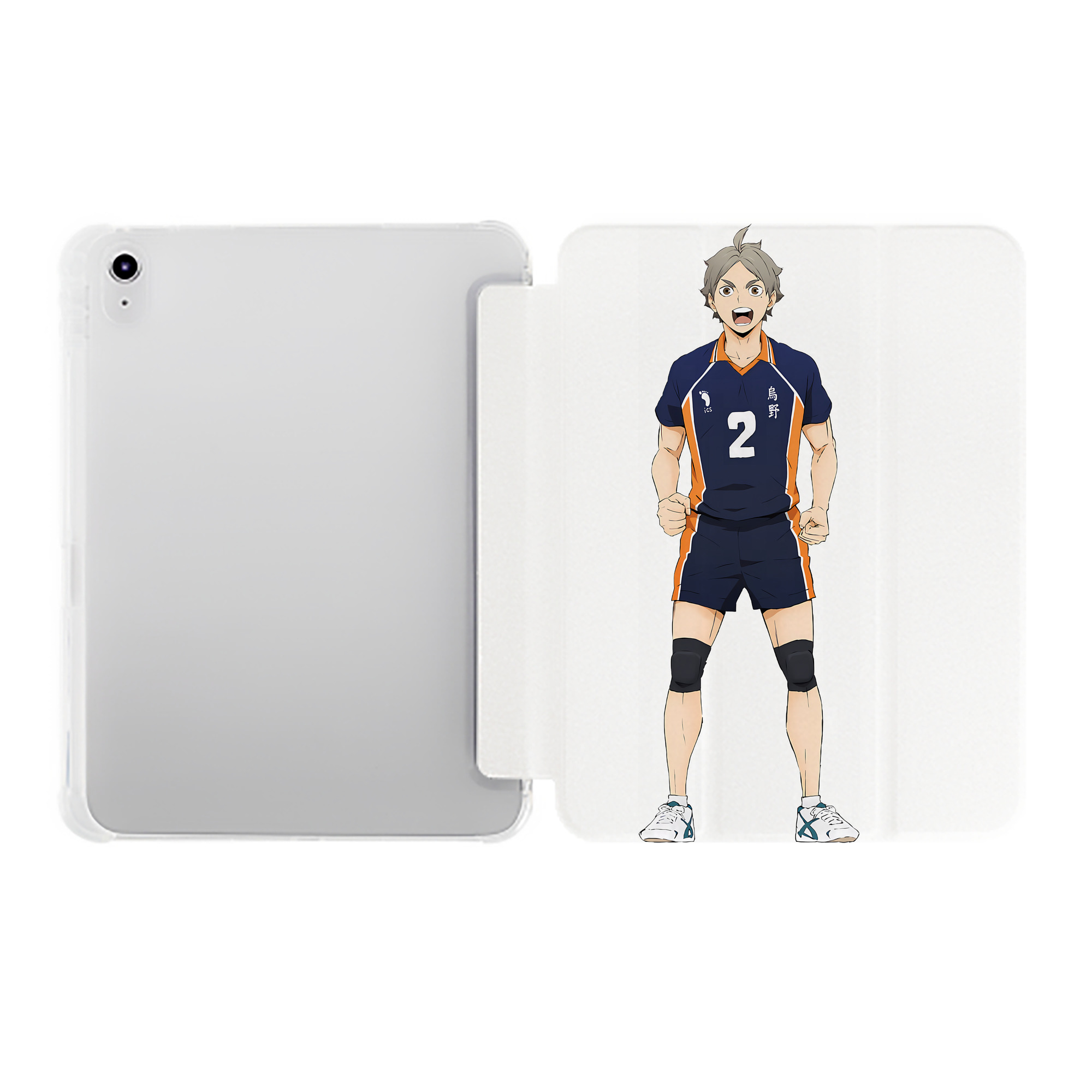 （画像用） ハイキュー!! Haikyu!! IPad ケース ペン収納付き 三つ折りスタンド PUレザー×シリコン 対応機種9.5/10.5/10.9インチ